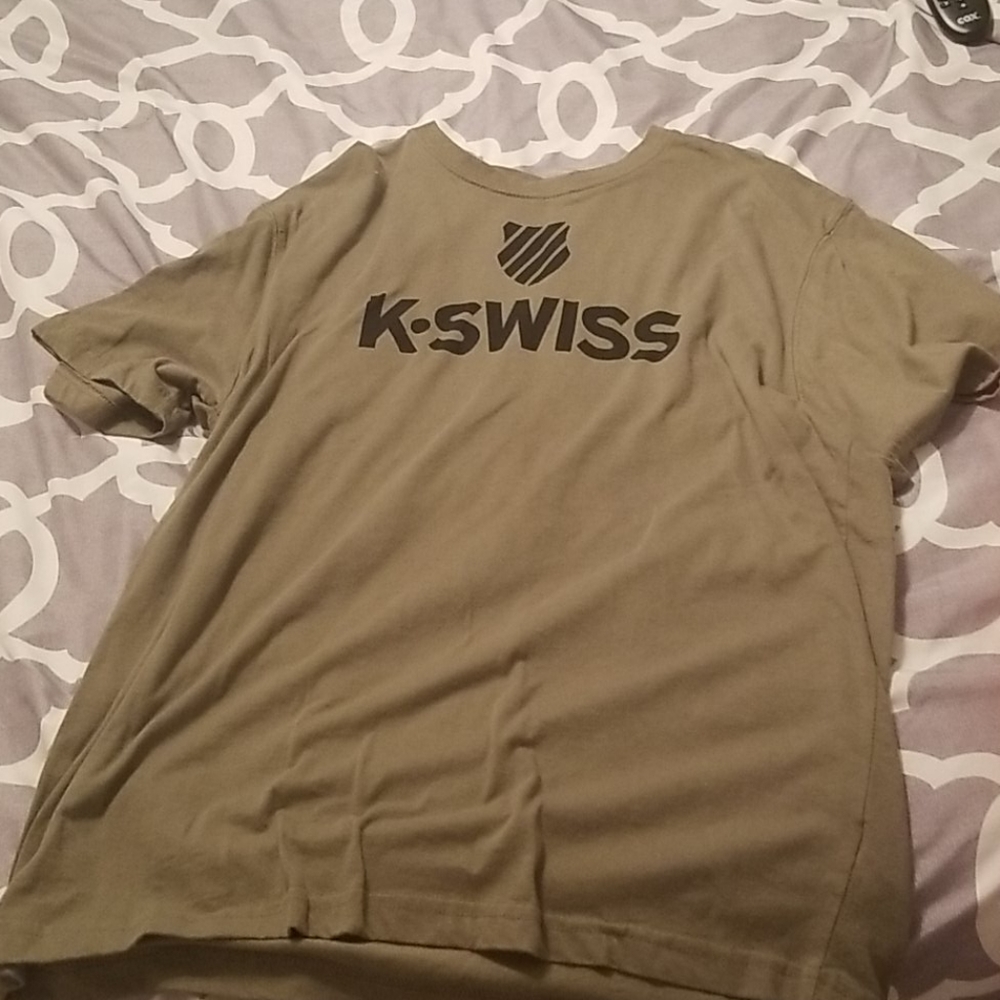 Kswiss olive tshirt